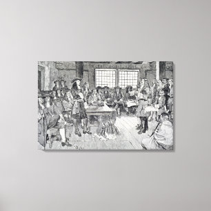Toile William Penn dans la conférence avec les colons