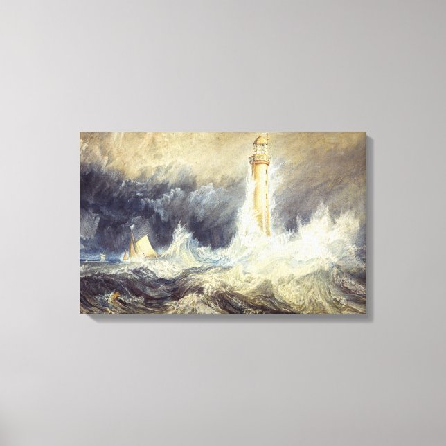 Toile William Turner - Phare de Bell Rock (Recto)