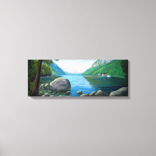 Toile Willoughby Lake Westmore Vermont Oil Painting (Recto)