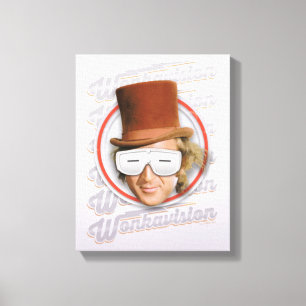 Toile Willy Wonka dans les lunettes de Wonkavision