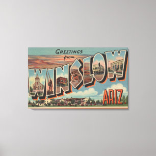 Toile Winslow, Arizona - Scènes de grandes lettres