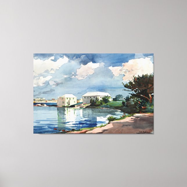 Toile Winslow Homer, Bouteille de sel, Bermudes (Recto)