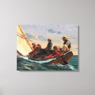 Toile Winslow Homer "Breezing Up (A Fair Wind)" Poster