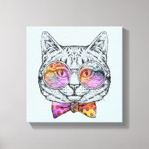 Toile Wise Kitty Kat