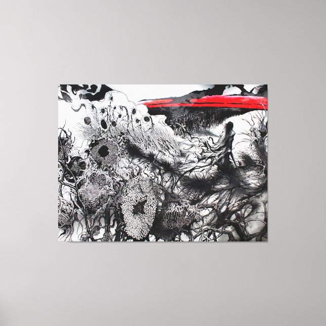 Toile Withering Fields of the Crimson Dusk (Recto)