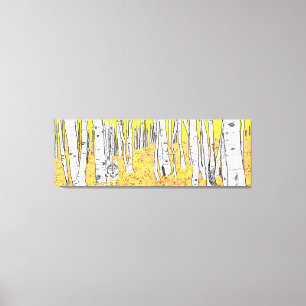 Toile Wolf dans Bois d'automne