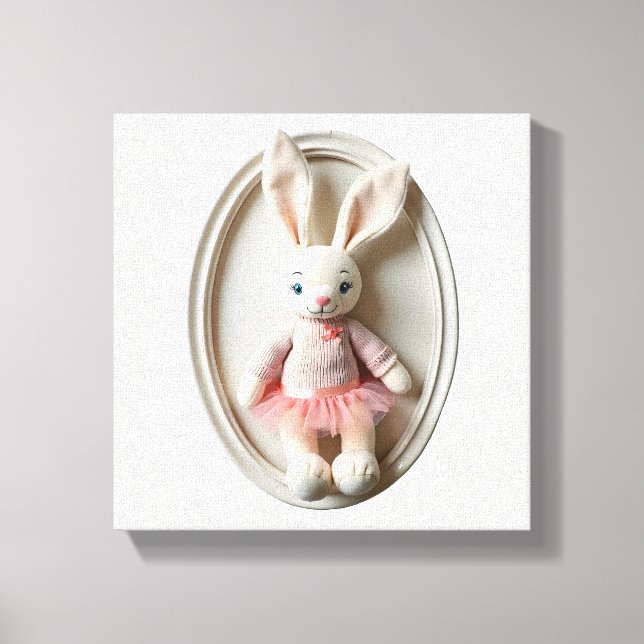 Toile Wonder Wall Art Ballerina Bunny (Recto)