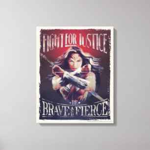 Toile Wonder Woman Lutte Pour La Justice