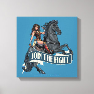 Toile Wonder Woman on Horse Comic Art