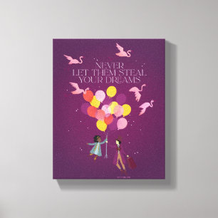 Toile Wonka "Ne les laissez jamais voler vos rêves"