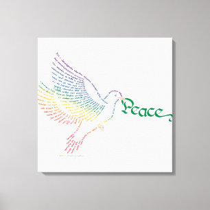 Toile World Peace Dove