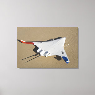 Toile X-48B a mélangé le véhicule aérien touché par