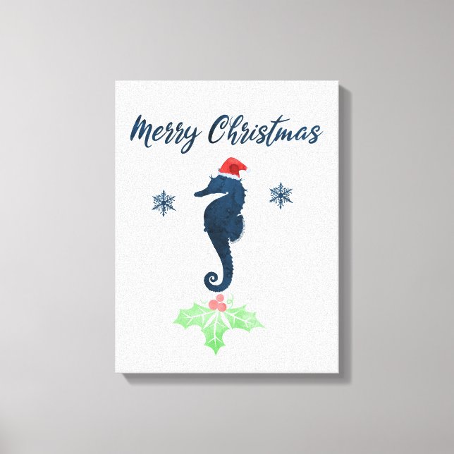 Toile Xmas Seahorse (Recto)