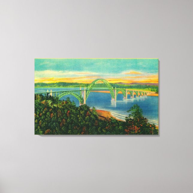 Toile Yaquina Bay BridgeNewport, OU (Recto)