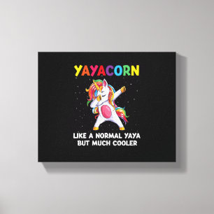 Toile YayaCorn Yaya Licorne Anniversaire Famille Équipem