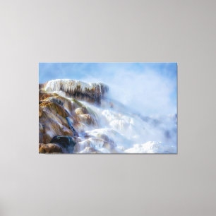 Toile Yellowstone Mammoth Falls Canvas Art