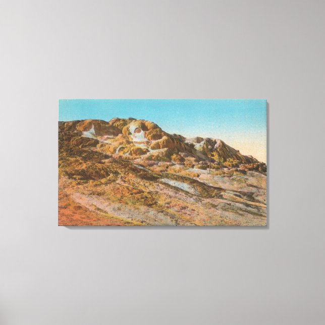 Toile Yellowstone, WYView de Jupiter Terrace (Recto)