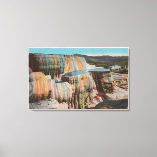 Toile Yellowstone, WYView de Mammoth Hot Springs