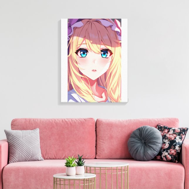Toile Yeux bleus  (Insitu(Salon))