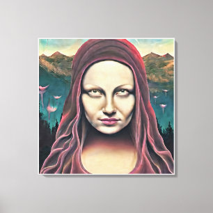 Toile Yeux de mona lisa