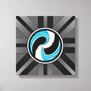 Toile Yin Yang Waves