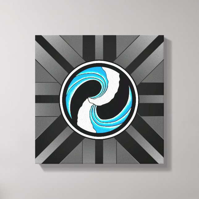 Toile Yin Yang Waves (Recto)