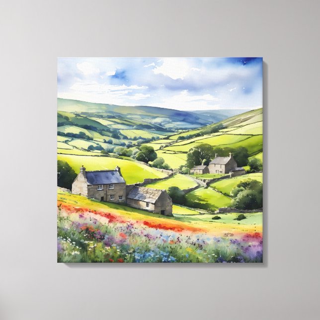 Toile "Yorkshire Meadowsong" Paysage Yorkshire Dales (Recto)