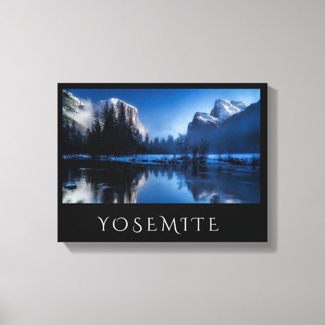 Toile Yosemite pittoresque en hiver (Recto)
