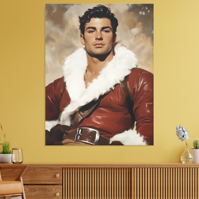 Toile Young Père Noël - Dashing Portrait du passé de Noë (Insitu(Salon))