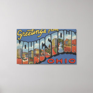 Toile Youngstown, Ohio - Scènes de grandes lettres