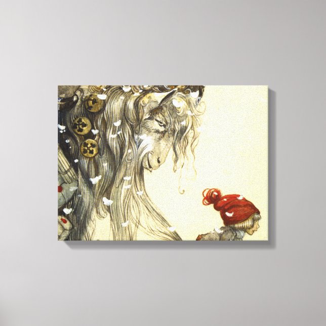 Toile Yule Goat John Bauer (Recto)