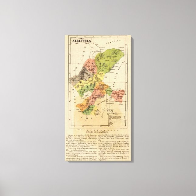 Toile Zacatecas, Mexique (Recto)