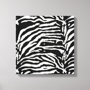 Toile Zebra Camouflage Motif artistique noir et blanc