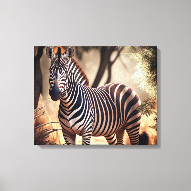 Toile Zebra Canvas - Jungle (Recto)