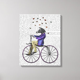 Toile Zèbre À Vélo