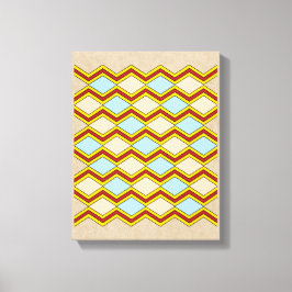 Toile Zigzags et diamants Art Abstrait