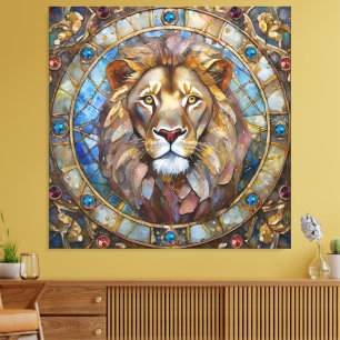 Toile Zodiaque - Lion le Lion