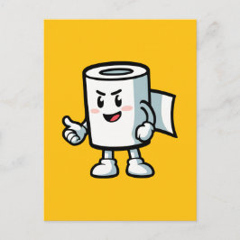 Toilet Roll Postkarte