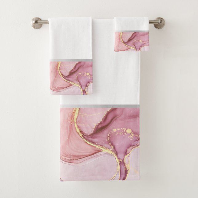 TOILETTE DE SALLE DE BAINS EN ARGENT LUXE PASTEL M (En situation)