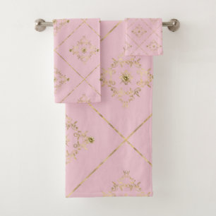 TOILETTE DE SALLE DE BAINS VICTORIENNE ROSE ÉLÉGAN