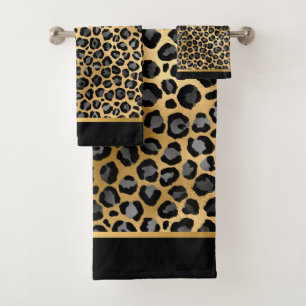 TOILETTE LUX LEOPARD BLACD GOLD
