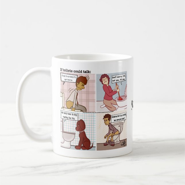 Toilette Parler Café Mug (Gauche)