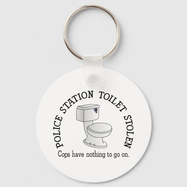 Toilette Stolen Schlüsselanhänger (Vorderseite)