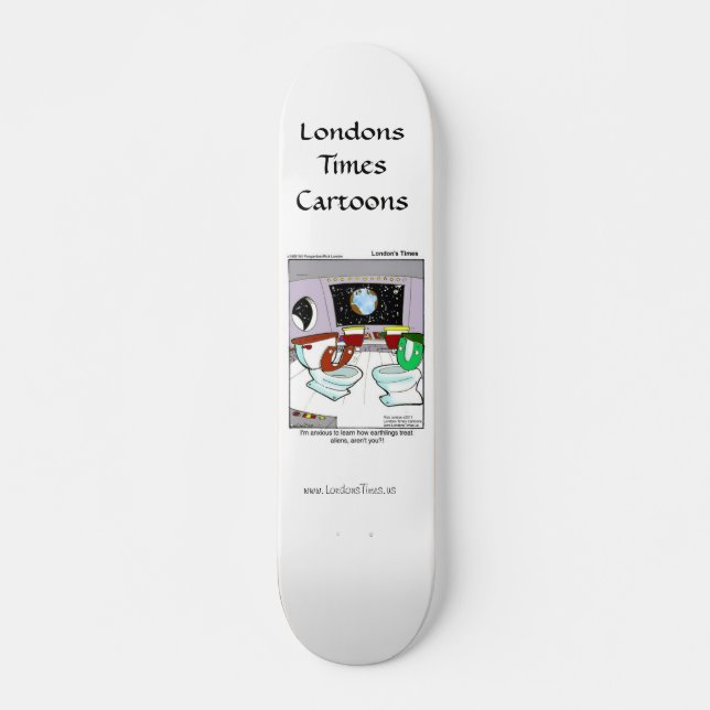 Toiletten aus dem Weltraum Funny SkateBoards (Vorne)