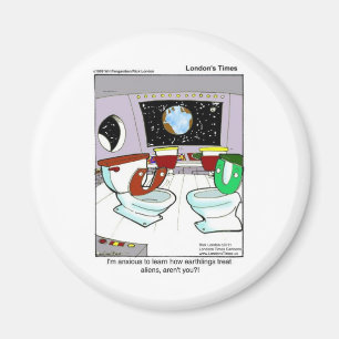 Toiletten aus dem Weltraum Funny T-Shirts Tasse Ka Magnet