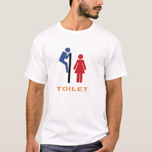 Toiletten-Humor-T - Shirt