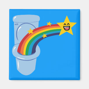 Toiletten-Regenbogen Magnet