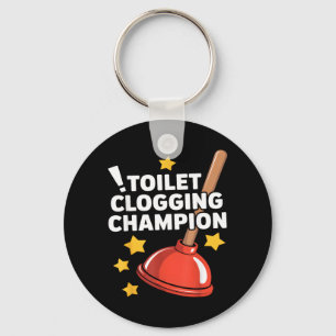Toiletten-Verstopfungs-Champion Lustiger Plunger H Schlüsselanhänger