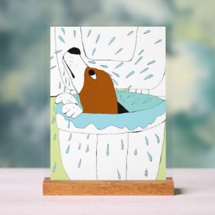 Toilettenhund Acrylschild