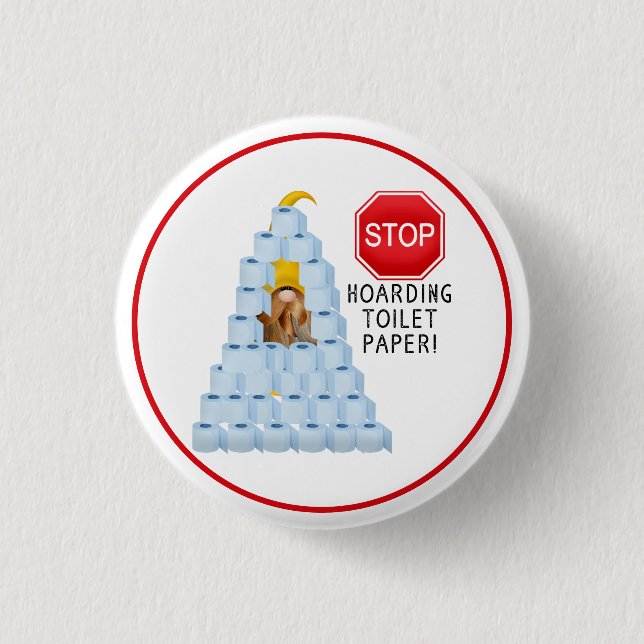 Toilettenpapier anhalten button (Vorderseite)